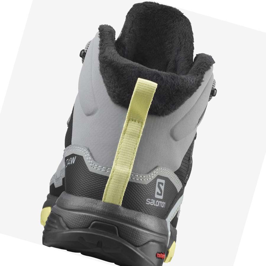 Salomon X ULTRA 4 MID WINTER THINSULATE™ CLIMASALOMON™ WATERPROOF Téli Csizma Női Szürke | HU 3015BEX